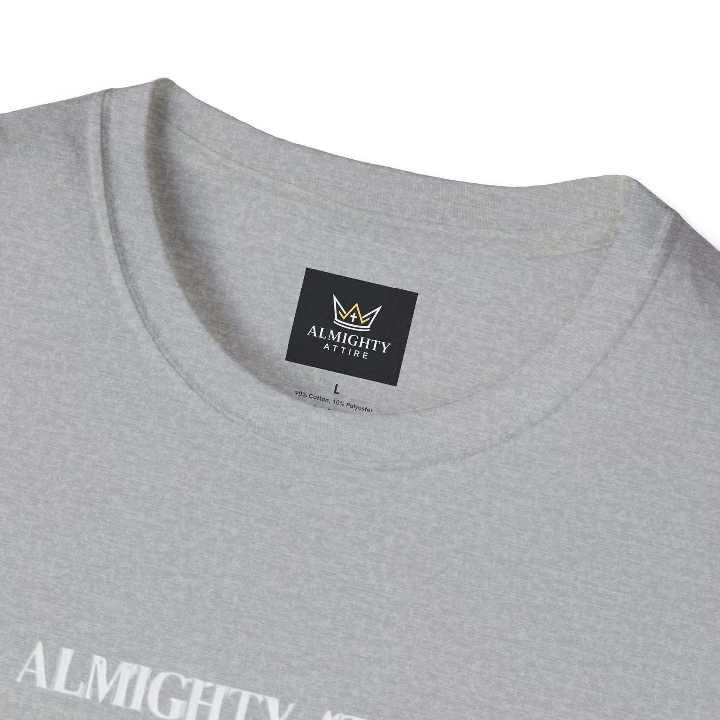 Almighty Attire Faith Over Fear T-Shirt — Christian Cross Inspirational Tee