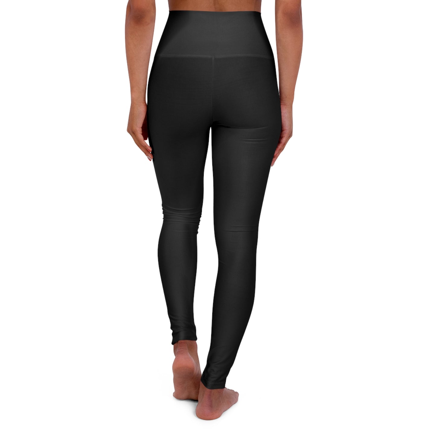 Almighty Attire High-Waist Black Yoga Leggings – Sleek Faith Activewear