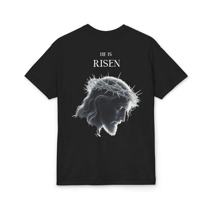 Almighty Attire He Is Risen T-Shirt – Resurrection Jesus Graphic Tee