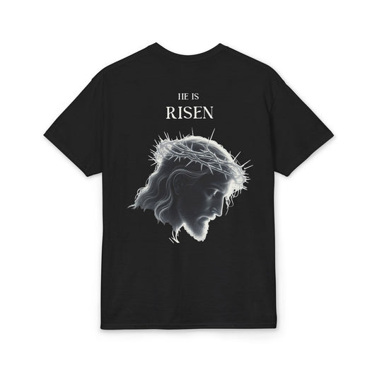 Almighty Attire He Is Risen T-Shirt – Resurrection Jesus Graphic Tee