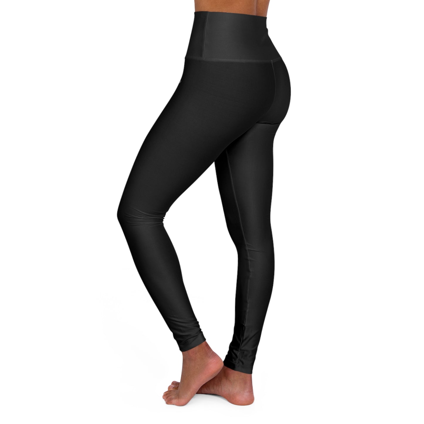 Almighty Attire High-Waist Black Yoga Leggings – Sleek Faith Activewear