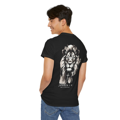 Almighty Attire Joshua 1:9 Lion of Judah Oversized Tee