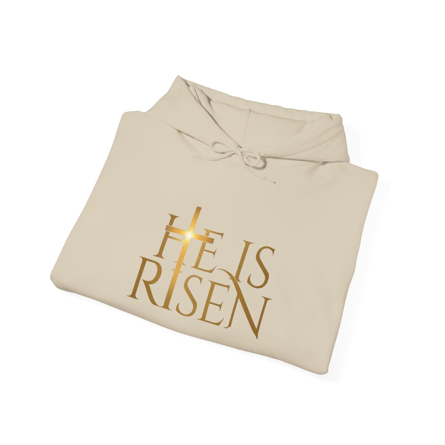 Almighty Attire He Is Risen Hoodie — Christian Easter Resurrection Sweatshirt graphic