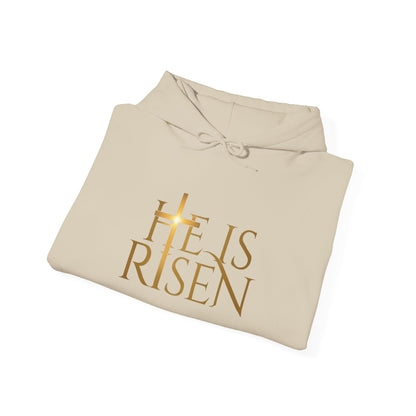 Almighty Attire He Is Risen Hoodie — Christian Easter Resurrection Sweatshirt graphic