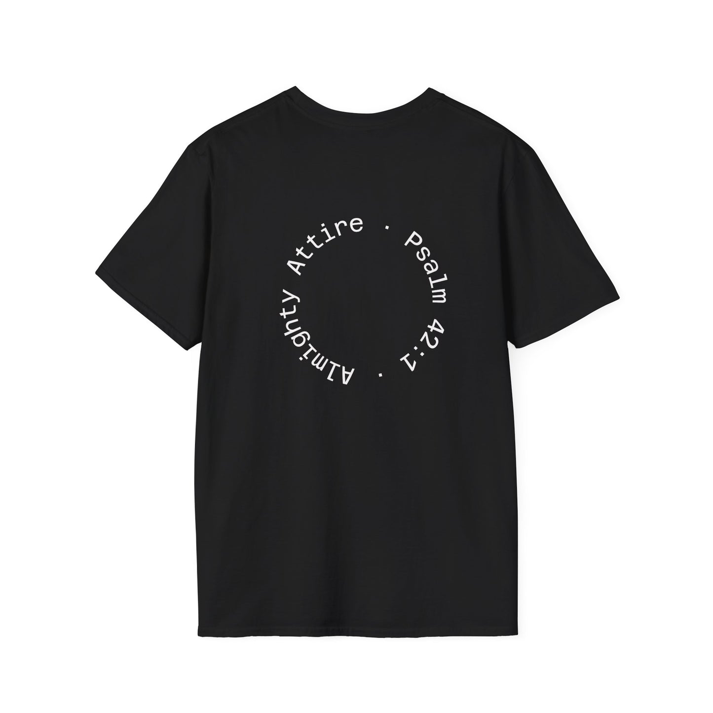 Almighty Attire Deer Antler Cross T-Shirt – Psalm 42:1 Hunting Faith Graphic