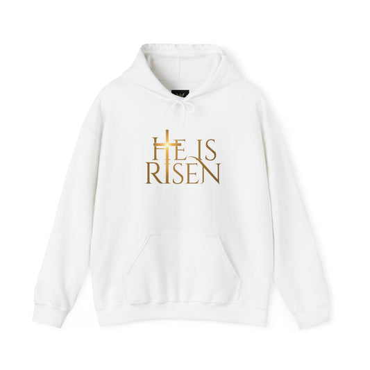 Almighty Attire He Is Risen Hoodie — Christian Easter Resurrection Sweatshirt graphic