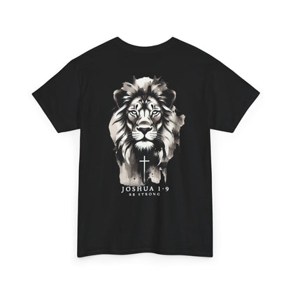 Almighty Attire Joshua 1:9 Lion of Judah Oversized Tee