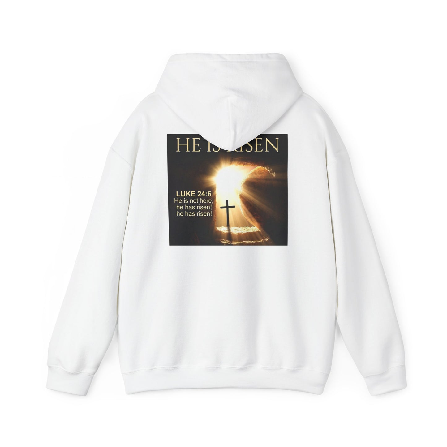 Almighty Attire He Is Risen Hoodie — Christian Easter Resurrection Sweatshirt graphic