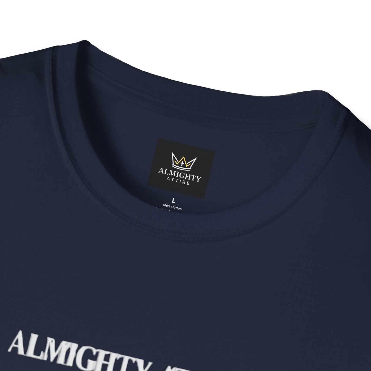 Almighty Attire Faith Over Fear T-Shirt — Christian Cross Inspirational Tee