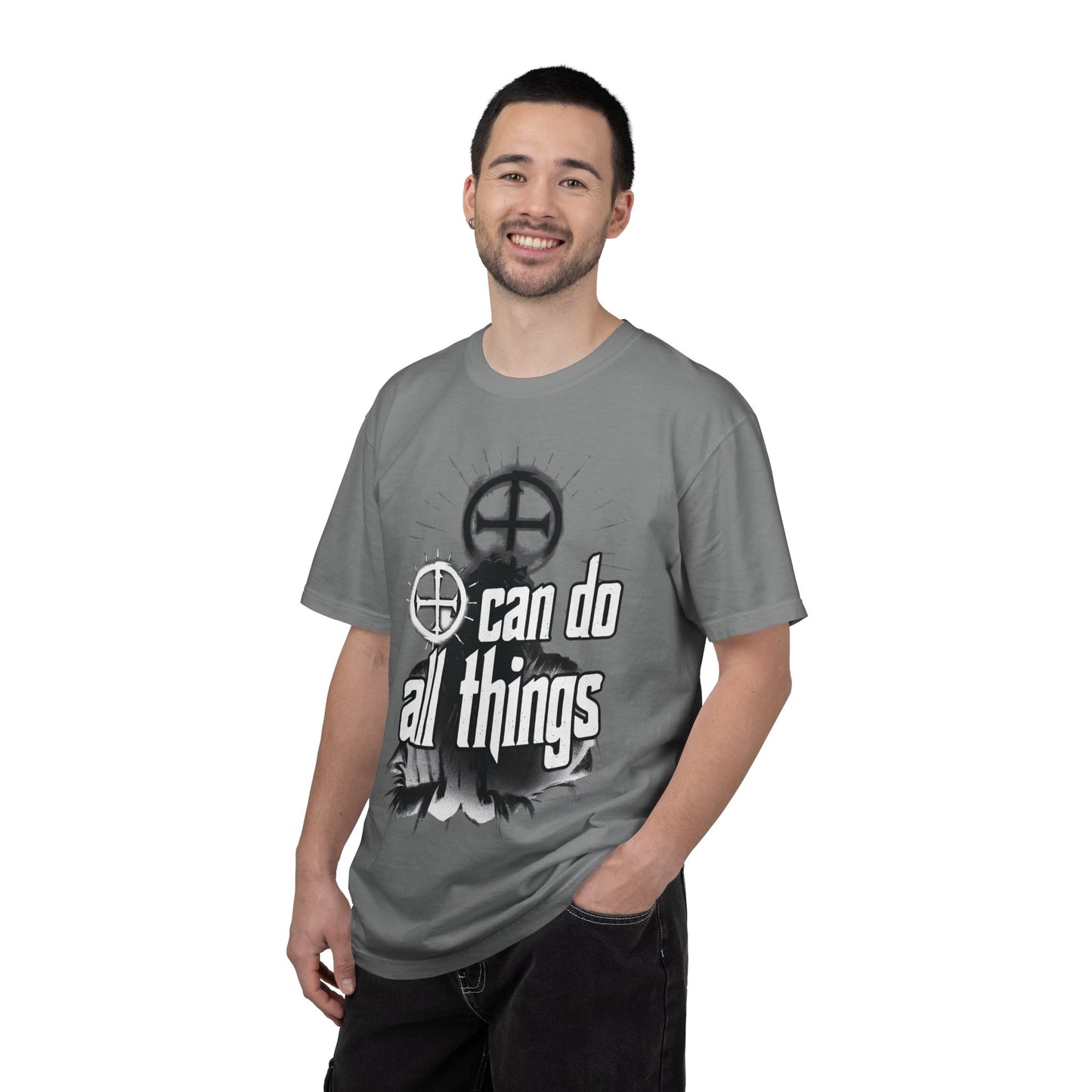 Almighty Attire T-Shirt — “I Can Do All Things” Christian Philippians Faith Graphic Tee