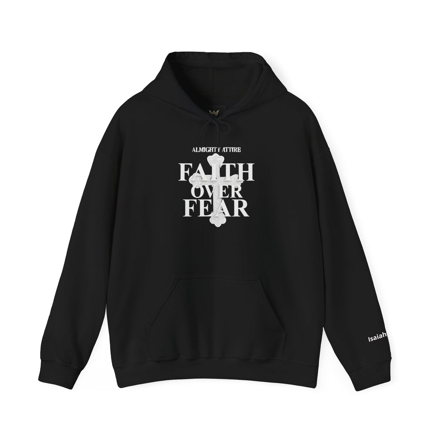 Almighty Attire Faith Over Fear Hoodie – Christian Inspirational Pullover