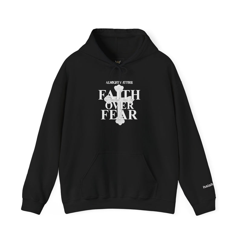 Almighty Attire Faith Over Fear Hoodie – Christian Inspirational Pullover