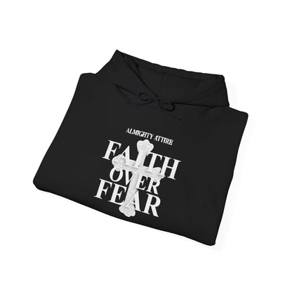 Almighty Attire Faith Over Fear Hoodie – Christian Inspirational Pullover