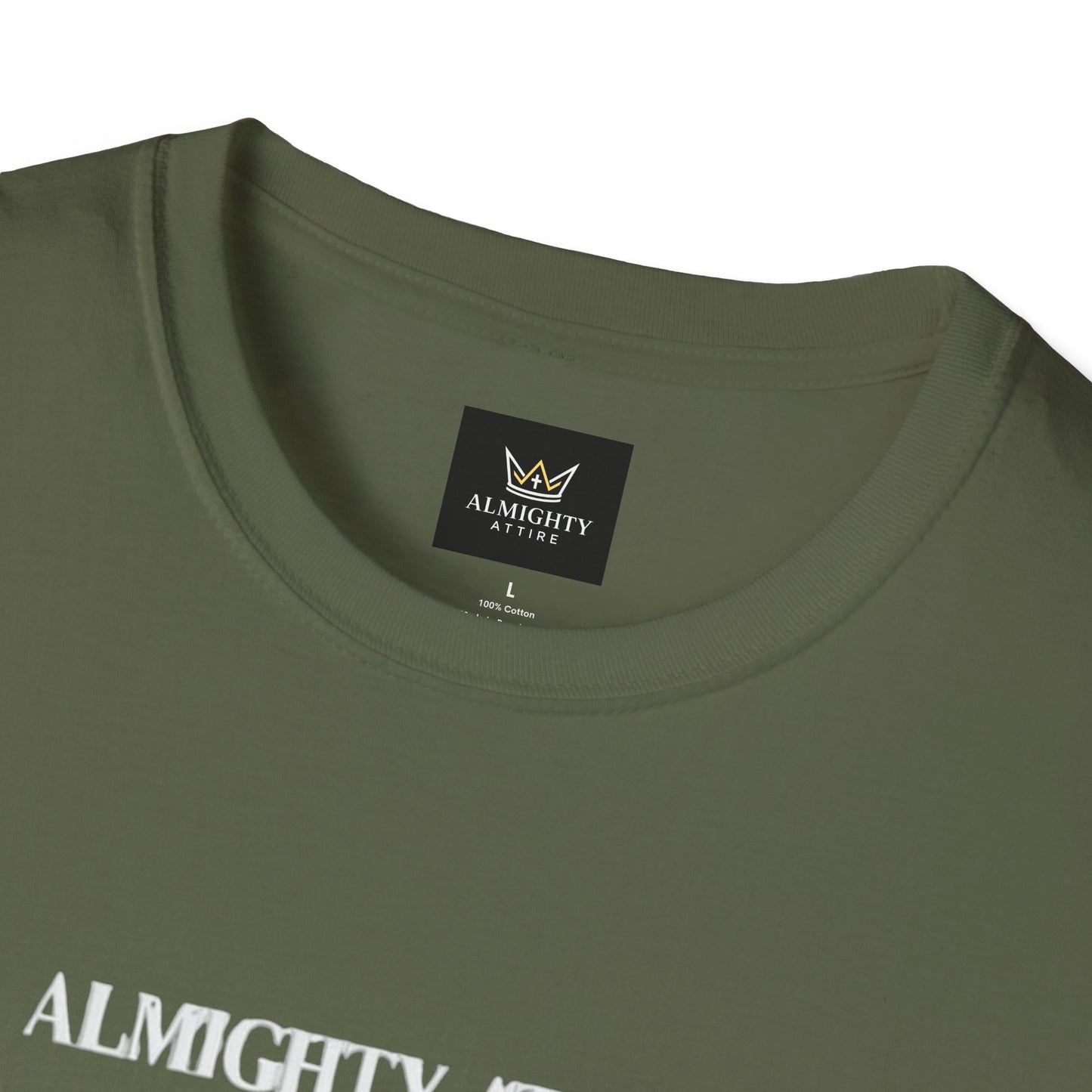 Almighty Attire Faith Over Fear T-Shirt — Christian Cross Inspirational Tee