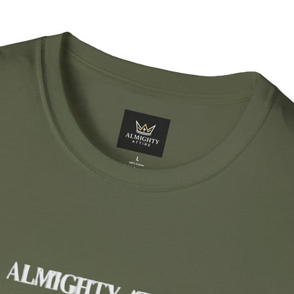 Almighty Attire Faith Over Fear T-Shirt — Christian Cross Inspirational Tee