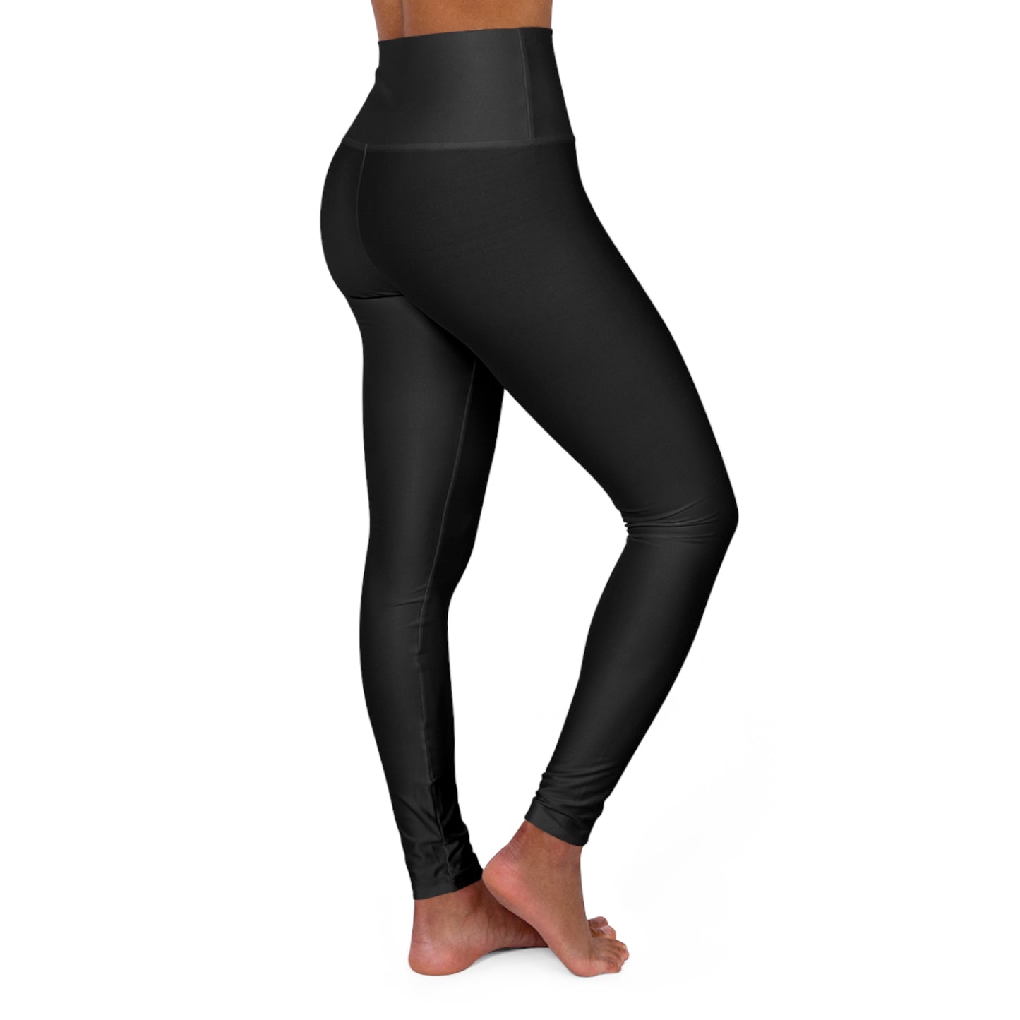 Almighty Attire High-Waist Black Yoga Leggings – Sleek Faith Activewear