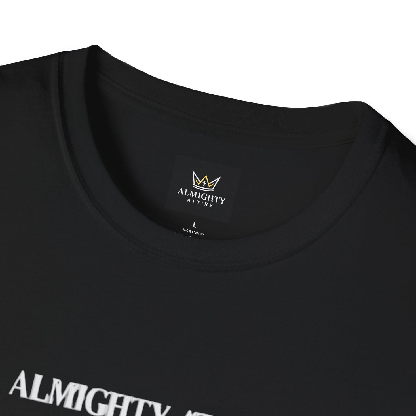 Almighty Attire Faith Over Fear T-Shirt — Christian Cross Inspirational Tee