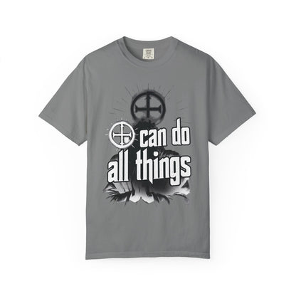 Almighty Attire T-Shirt — “I Can Do All Things” Christian Philippians Faith Graphic Tee