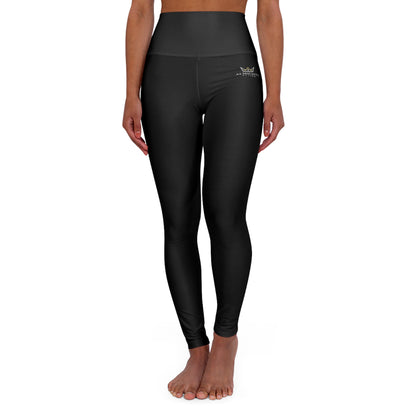 Almighty Attire High-Waist Black Yoga Leggings – Sleek Faith Activewear