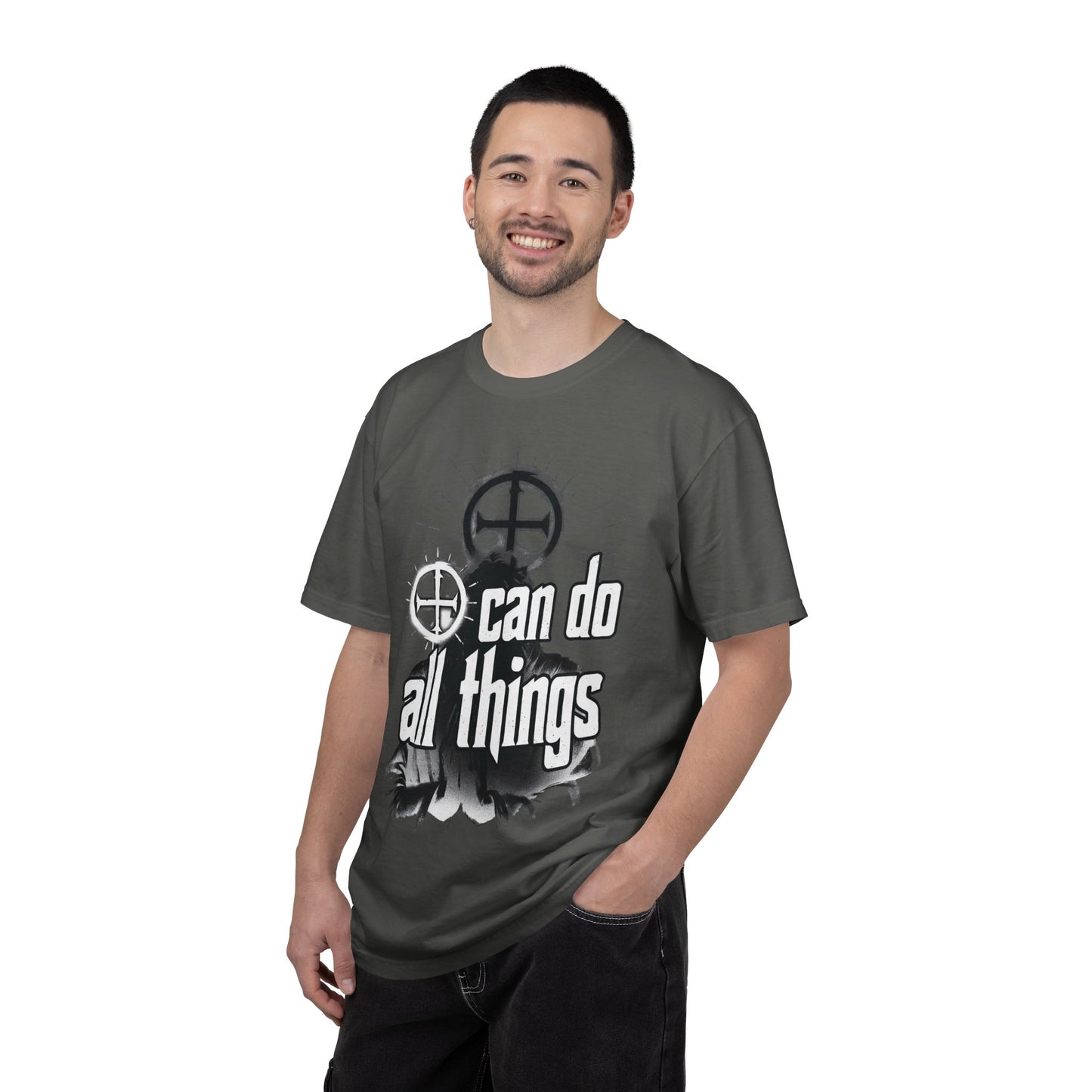 Almighty Attire T-Shirt — “I Can Do All Things” Christian Philippians Faith Graphic Tee